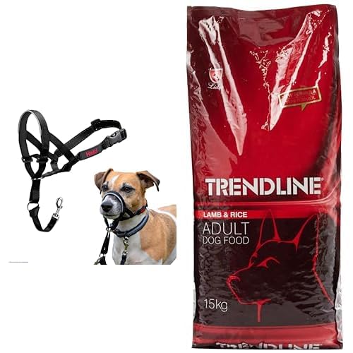 Company of Animals Halti Ağızlıklı Tasma, Boyut 1 Siyah + Trendline Kuzu Etli & Pirinçli Yetişkin Köpek Maması 15 kg