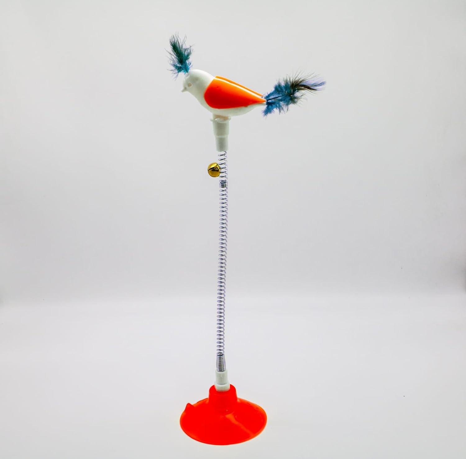 Tineke VANTUZLU YAYLI KUŞ KEDİ OYUNCAĞI 1 ADET (TURUNCU)