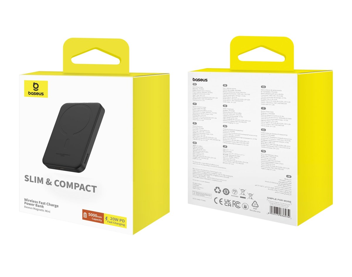 Baseus Magsafe Mini Wireless Powerbank 5.000 mAh 20W-Siyah