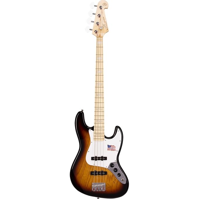 SX SJB75/3TS Bas Gitar, 3-Tone Sunburst
