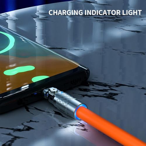 Valkyrie 6A Ios Apple Lightning Sıvı Silikon Data Hızlı Şarj Kablosu - 180 Derece Oynar Başlık - Katlanmaz Kırılmaz Dayanıklı Kablo
