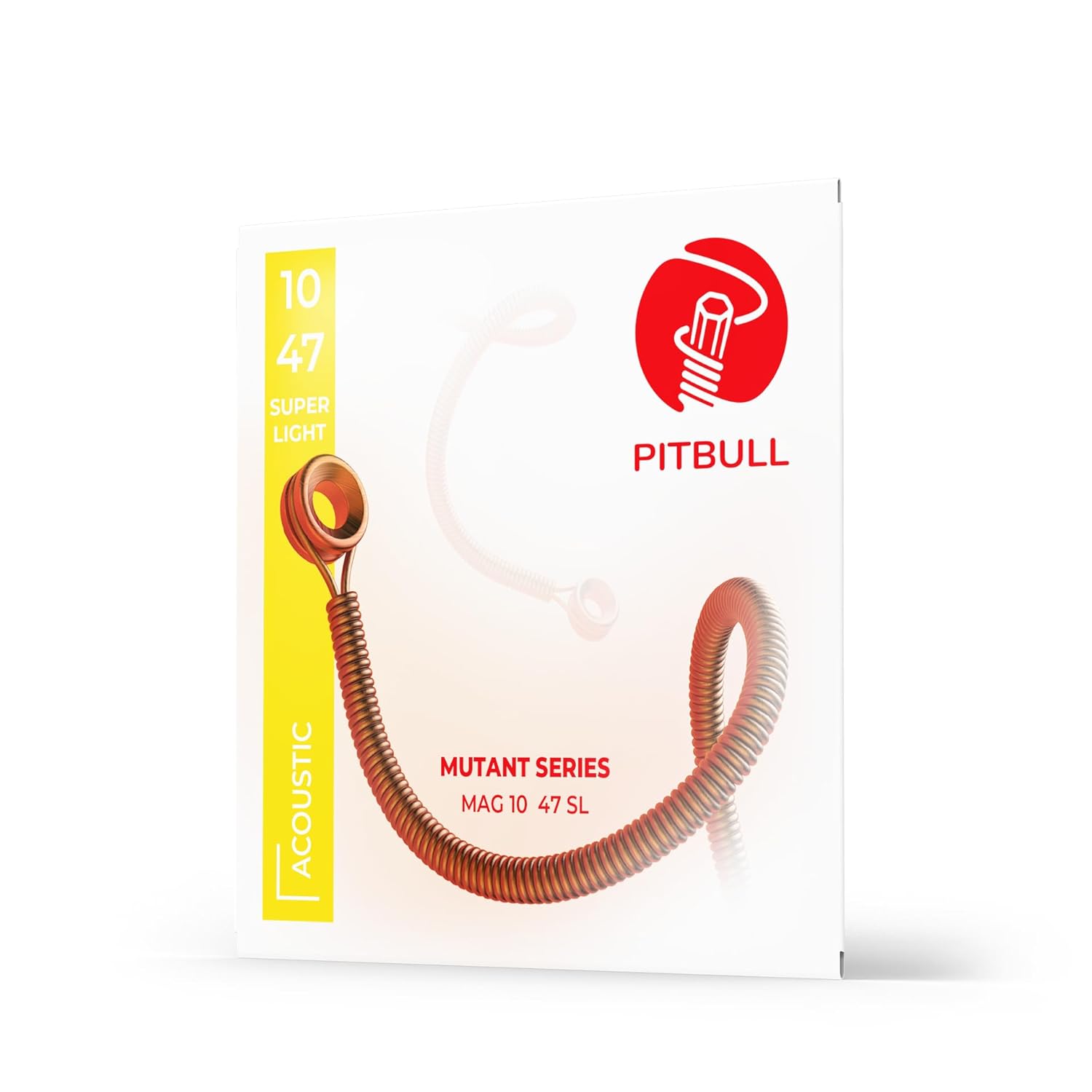 Pitbull Mutant Seri Coated Akustik Gitar Teli Kararmaya Karşı Dayanıklı MAG (Tekli SET, MAG 10-47 Süper Light)
