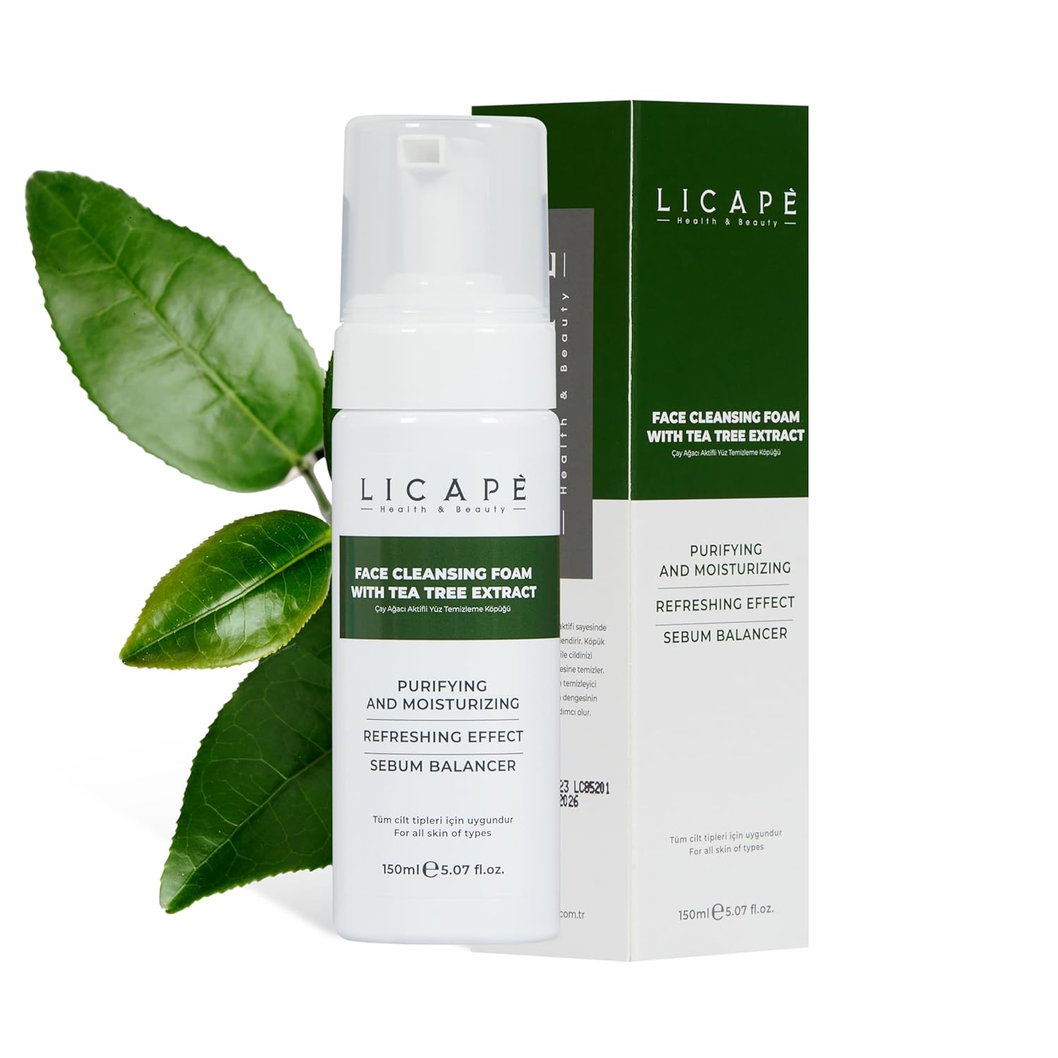 Çay Ağacı Aktifli Yüz Temizleme Köpüğü 150ml