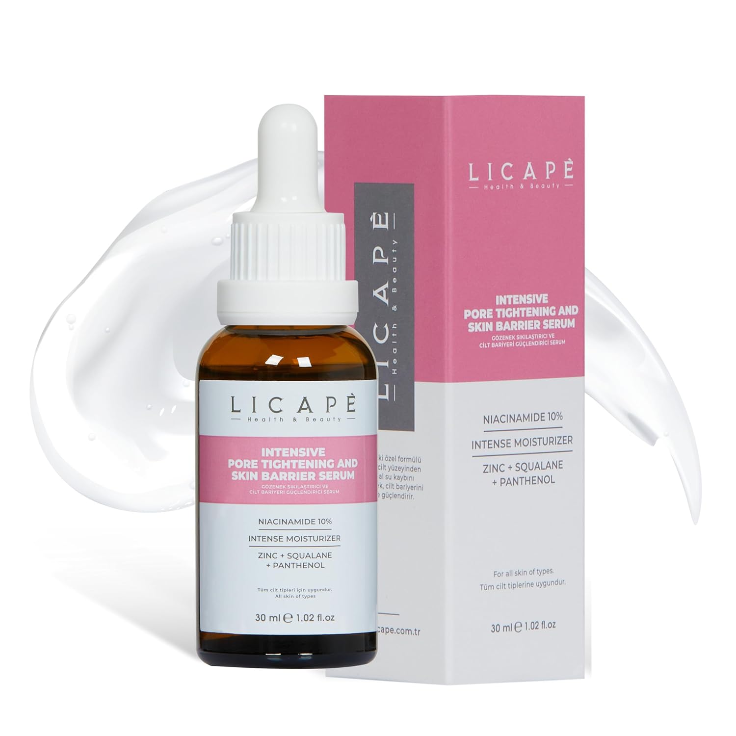 Gözenek Sıkılaştırıcı ve Cilt Bariyeri Güçlendirici Niacinamide%10 Serum 30ml