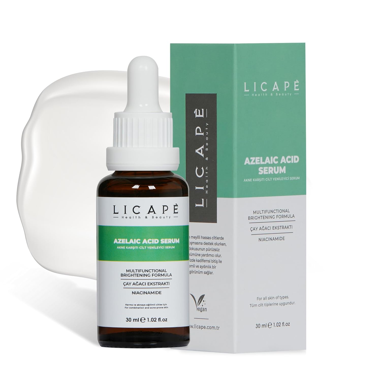 Yağlı Ve Akneli Ciltler Için Azelaic Acid Cilt Serumu 30ml