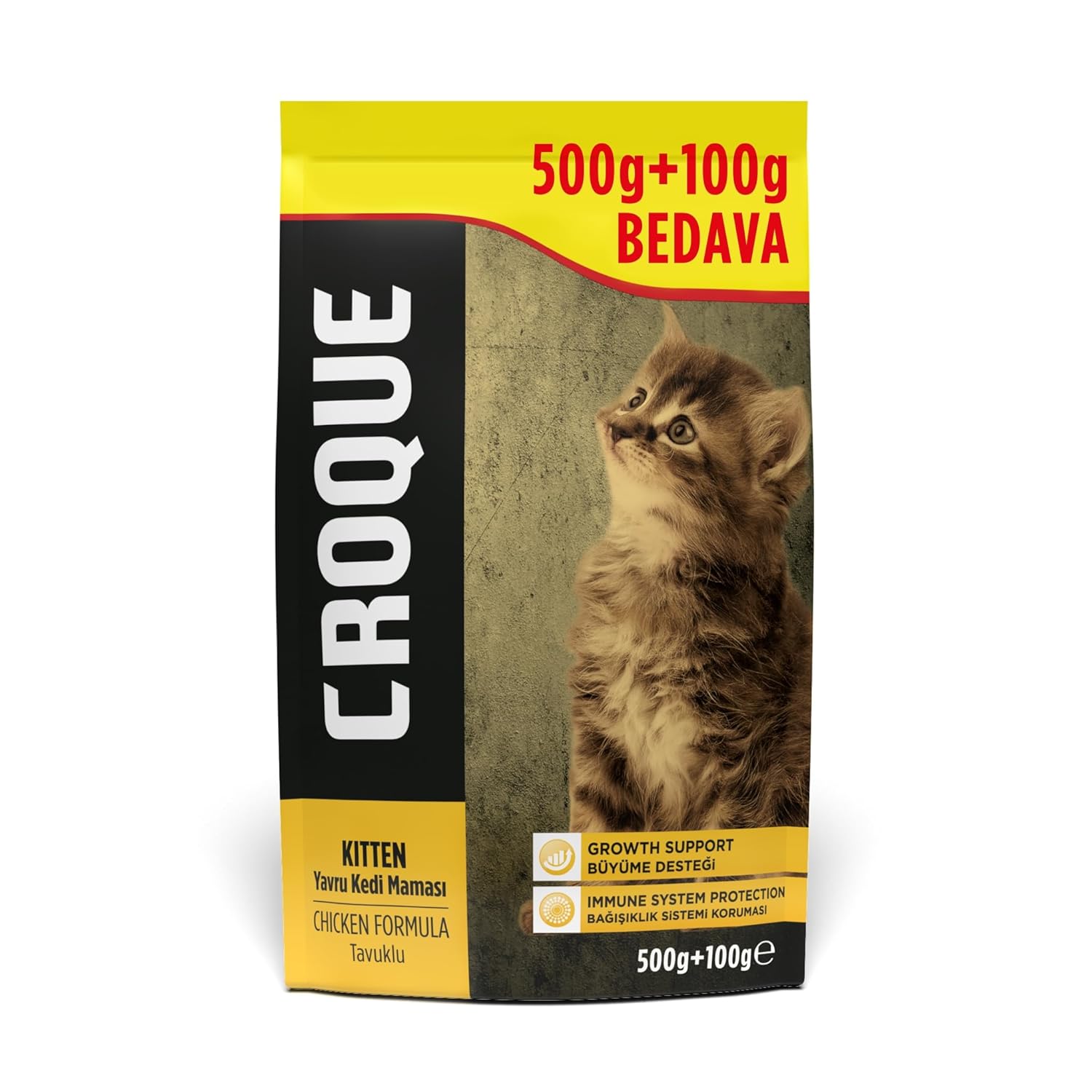 Croque Tavuklu Yavru Kedi Maması 500+100gr