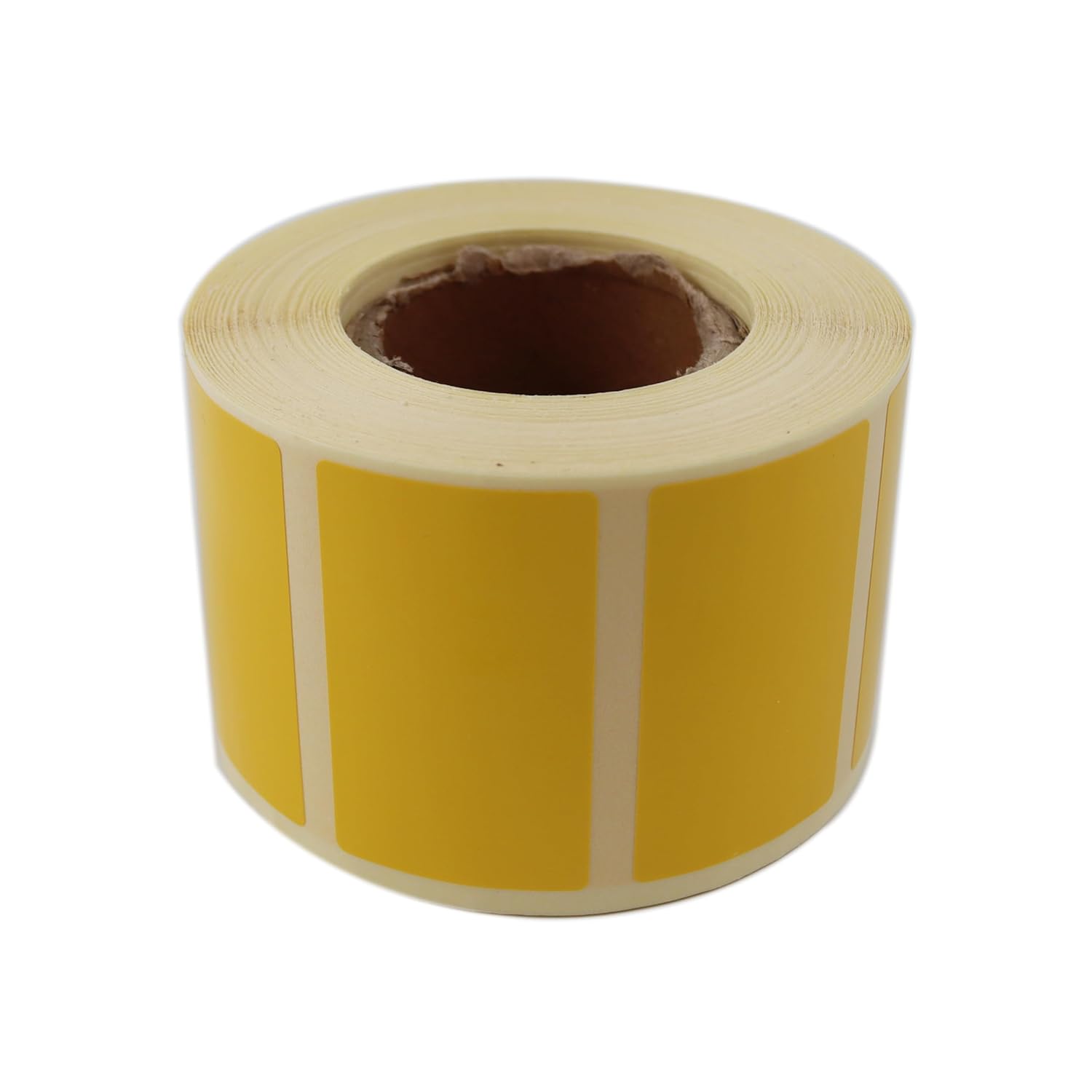 hazır etiketler , hazır al hızlı al Kuşe Sarı Renk Baskılı Etiket 50mm x 30mm Ölçülerinde 1000 Adet 40mm Kuka Çapında Kendinden Yapışkanlı Rulo Etiket (Sarı)