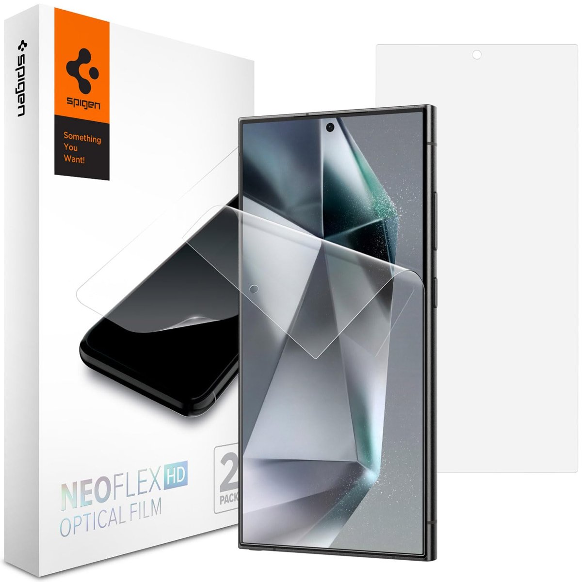 Spigen Galaxy S24 Ultra ile Uyumlu Film Ekran Koruyucu Neo Flex HD (2 Adet) Şeffaf - AFL07494 (Spigen TR Garantili)