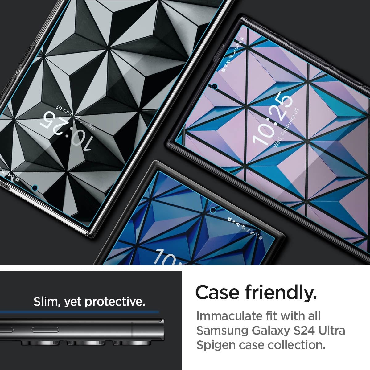 Spigen Galaxy S24 Ultra ile Uyumlu Film Ekran Koruyucu Neo Flex HD (2 Adet) Şeffaf - AFL07494 (Spigen TR Garantili)