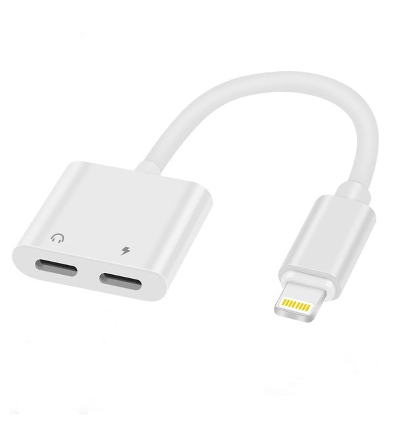 heartz iPhone ile uyumlu Lightning 2in1 Şarj Kulaklık Dönüştürücü Jack Adaptör Şarj Çoğaltıcı Splitter şarj çıkışı çoğaltıcı NO 160