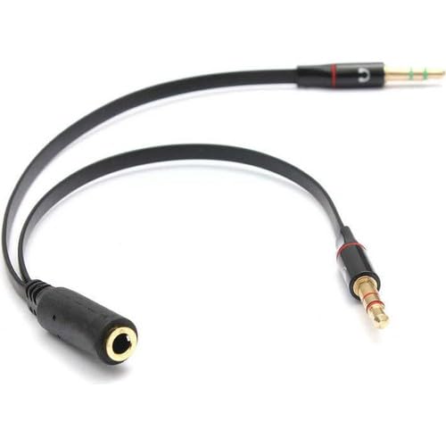 HEARTZ Aux To 2 Aux Kablo 3.5 Mm Jack Girişini 2 Aux A Çeviren Kablo Mikrofon Ve Kulaklık Çevirici Aparat Aux Stereo Kulaklık Çoklayıcı NO 193