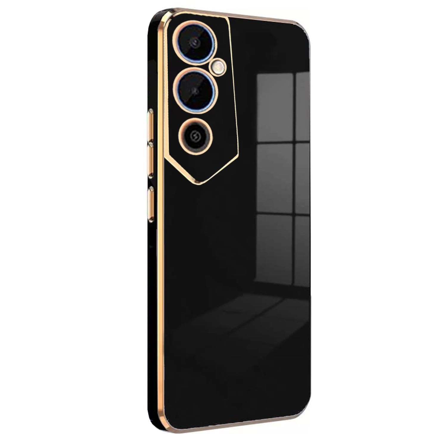 Microsonic TECNO Pova 4 Pro için Kılıf Olive Plated Siyah [Pova 4 Pro ile Uyumlu Kılıf - Siyah]