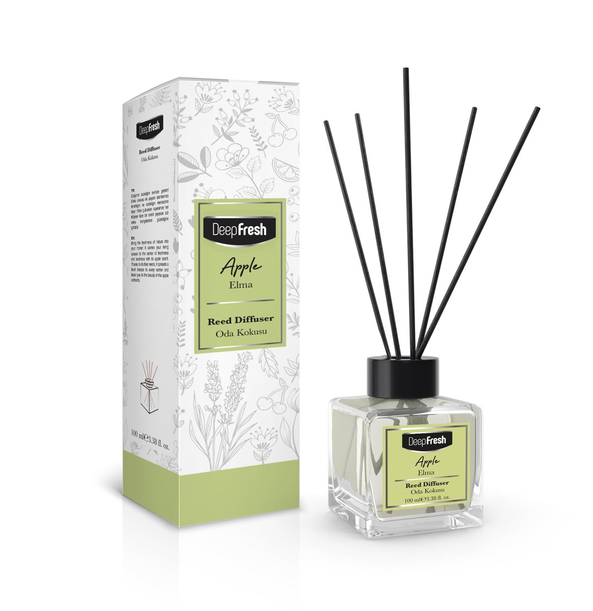 Deep Fresh Çubuklu Oda Kokusu 100 ml (Elma)