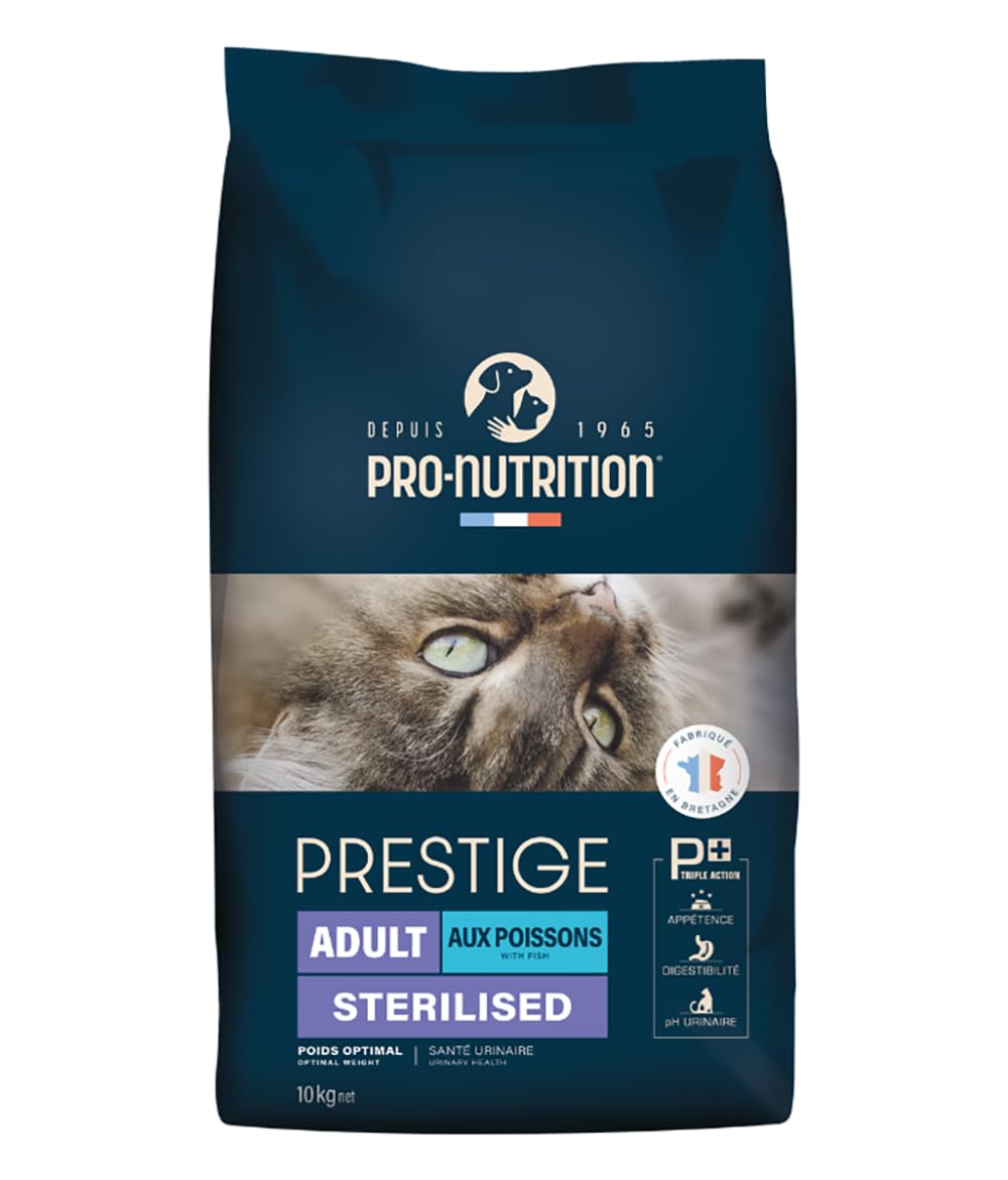 Pro Nutrition Prestige Adult Sterilised Yetişkin Kısırlaştırılmış Somonlu ve Morina Balıklı Kedi Maması 10Kg