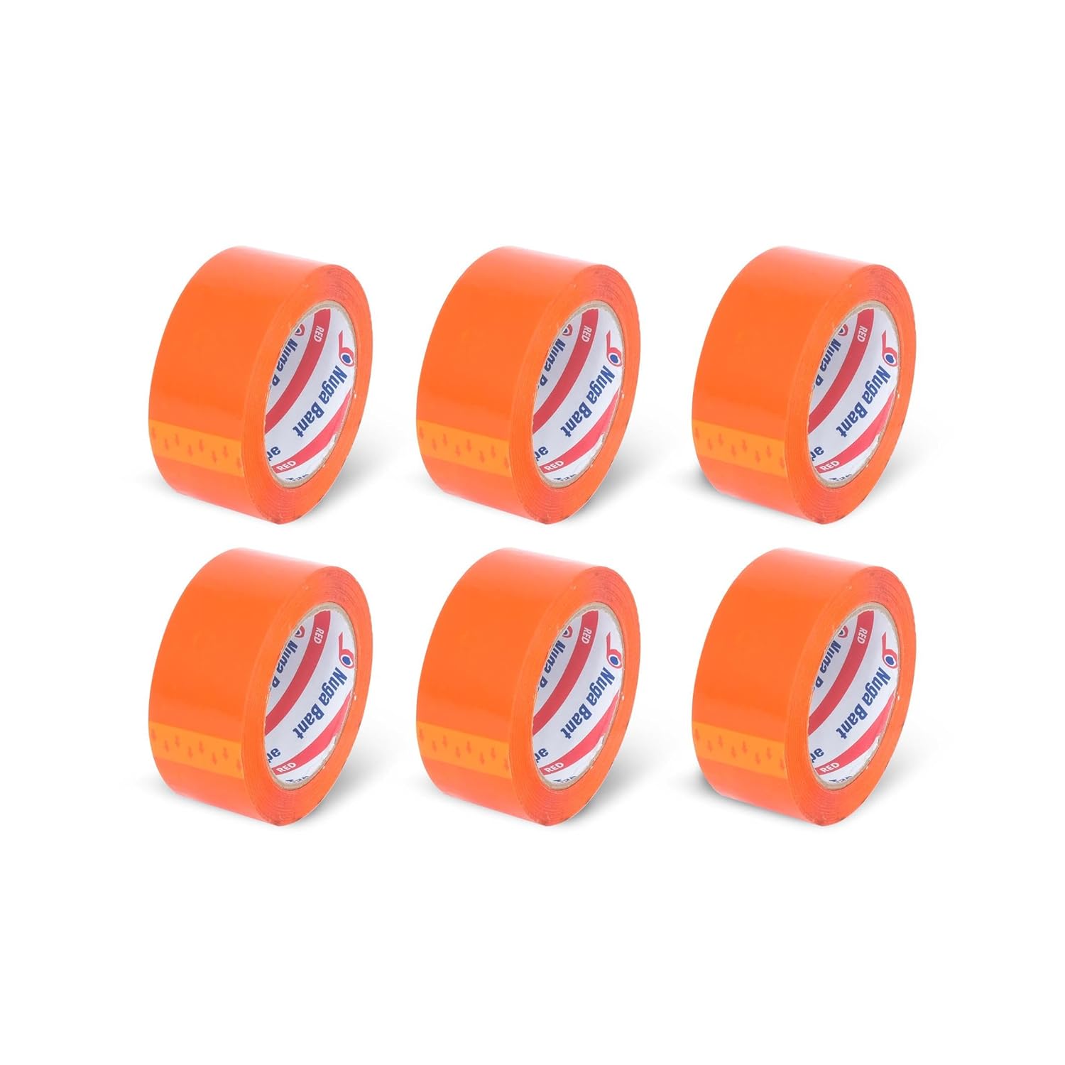 NUGA 45 MM X 100 MT TURUNCU KOLİ BANDI 6 ADET