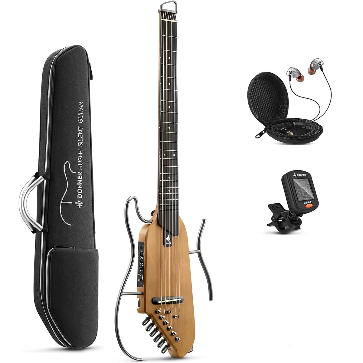 Donner HUSH-I Silent Gitar (Akçaağaç)