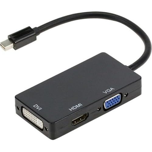 Coverzone Mini Displayport To HDMI Dvi Vga Kablo Çevirici Dönüştürücü Thunderbolt Mini DP to HDMI Dvi Vga Adaptör