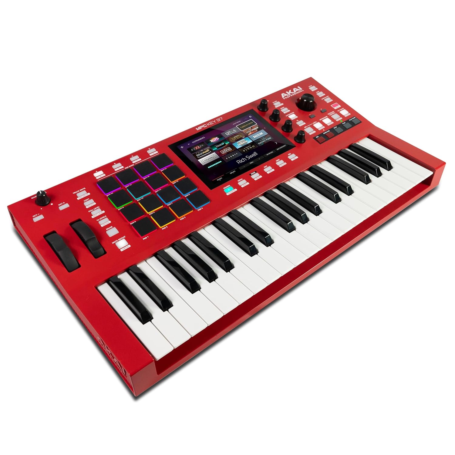 AKAI Profesyonel MPC Anahtar 37 Bağımsız Üretim İş İstasyonu, Davul Makinesi, MIDI Klavye, WiFi, Bluetooth, Dokunmatik Ekran, Eklentiler ile Synthesizer