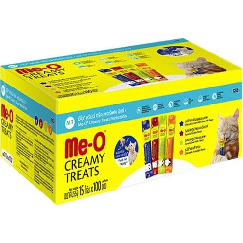 Me-O Harika Mix 4 Çeşit Kedi Krema Ödülü Kutu 25x4x 15 Gr