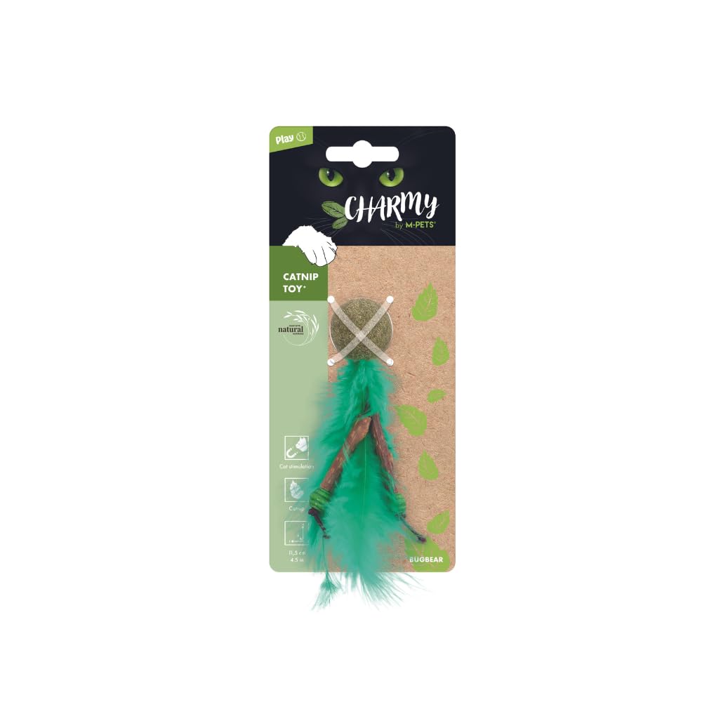 M-PETS CHARMY BUGBEAR CATNİPLİ KEDİ OYUNCAĞI GREEN