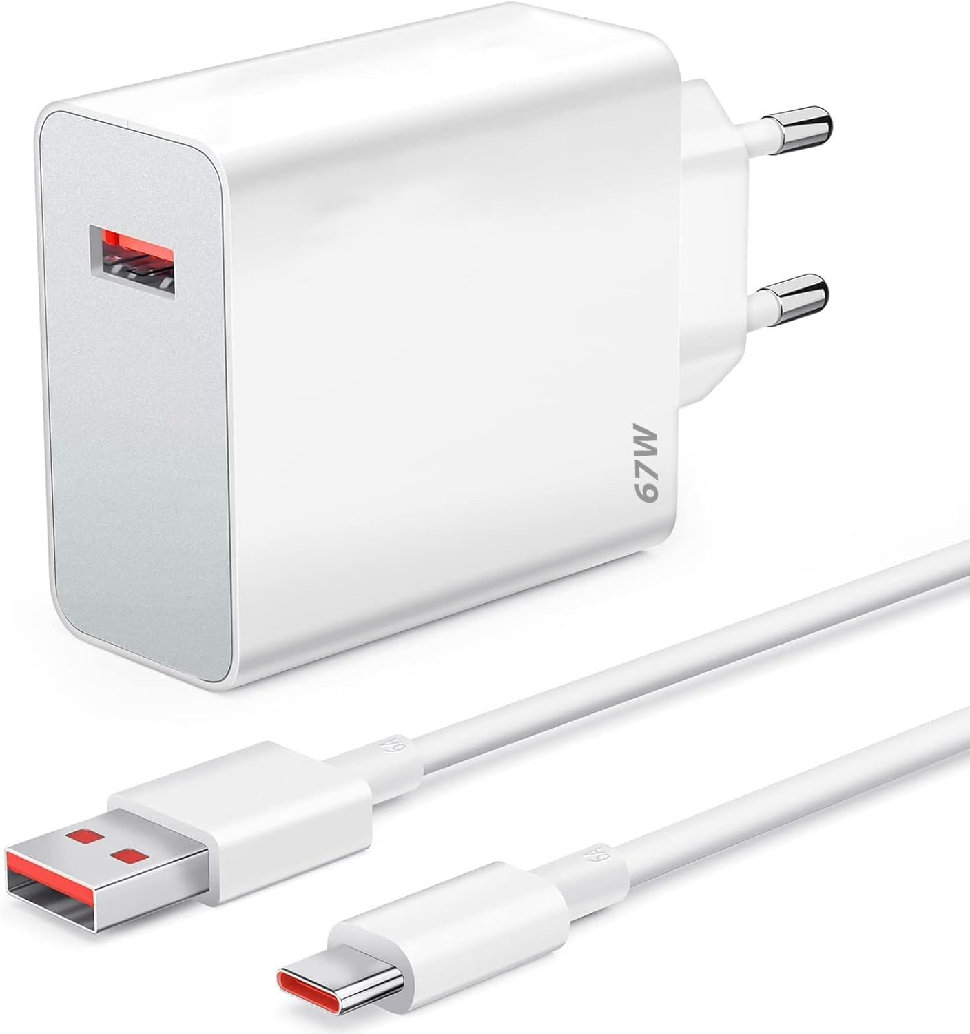 Öz-El Xiaomi uyumlu 67w usb adaptör ve 1mt Usb Typec Kablo şarj seti