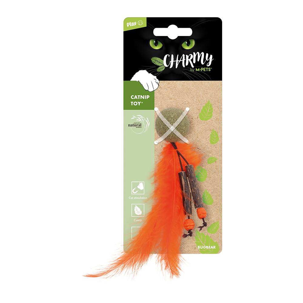 M-PETS CHARMY BUGBEAR CATNİPLİ KEDİ OYUNCAĞI ORANGE