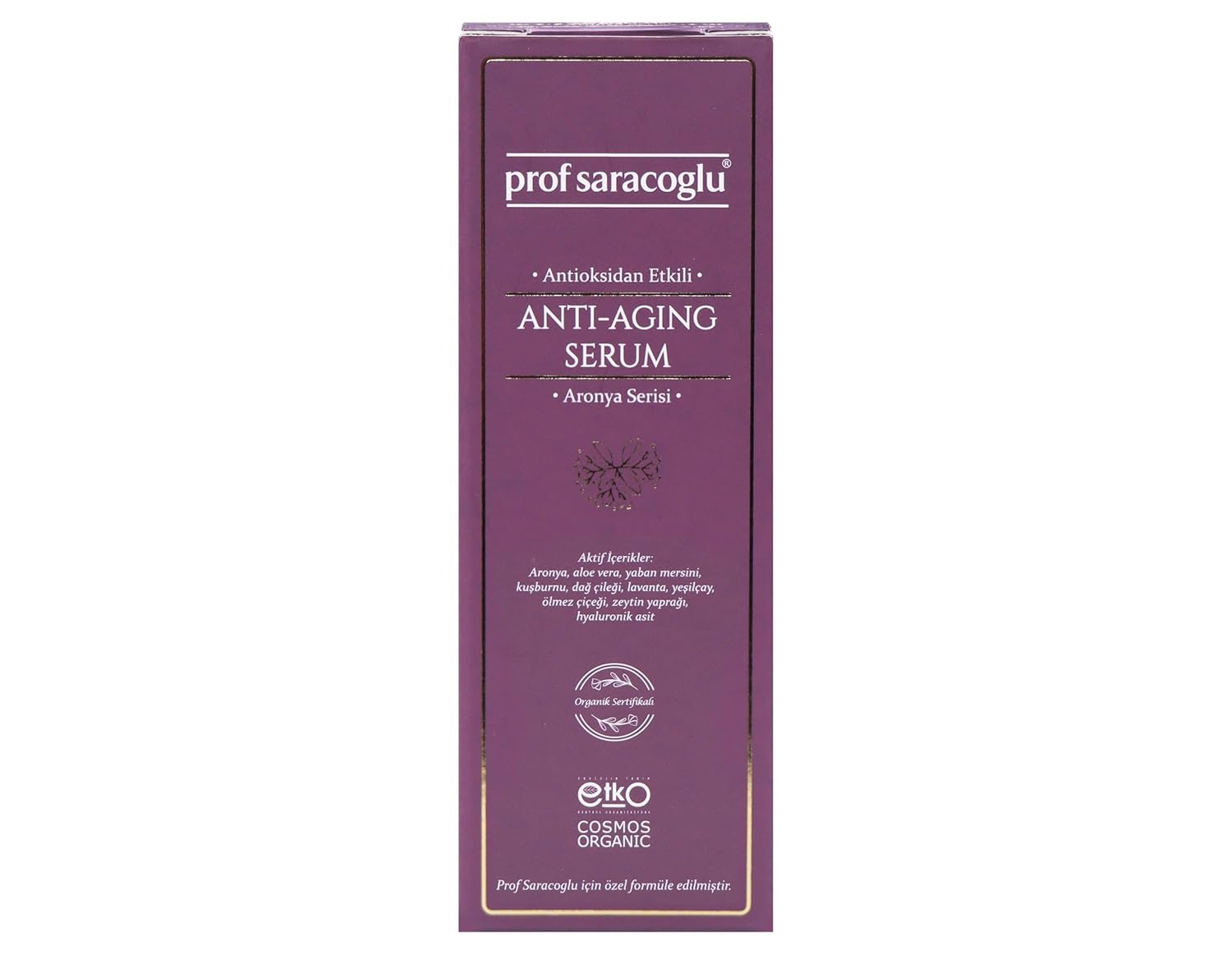 Prof Saracoglu Organik Sertifikalı Aronia Anti-aging Serum-20 mL