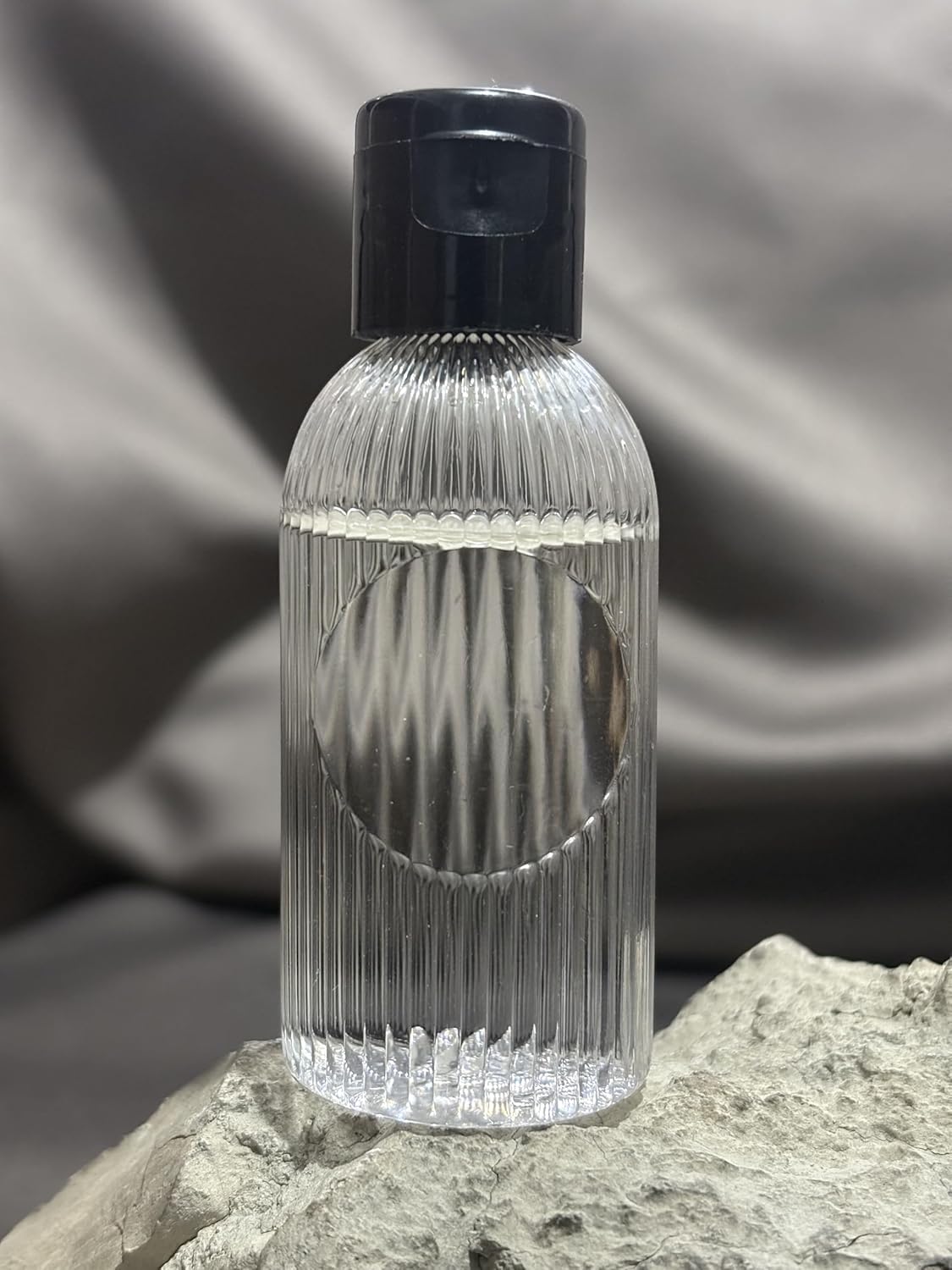 50 Adet 50 ML Boş Plastik Şişe DNZ21 Siyah Kapak