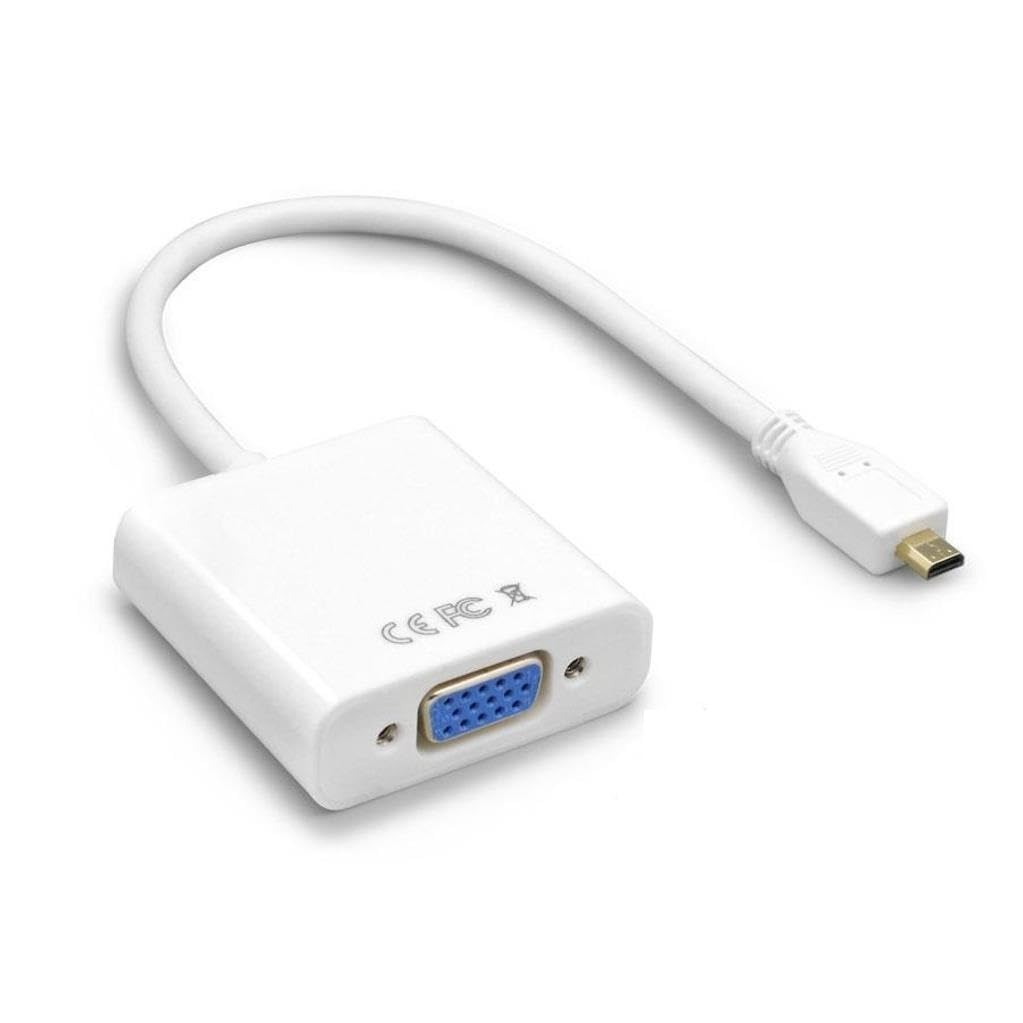 Micro Hdmi To Vga Çevirici Dönüştürücü Adaptör (Ses Destekli)