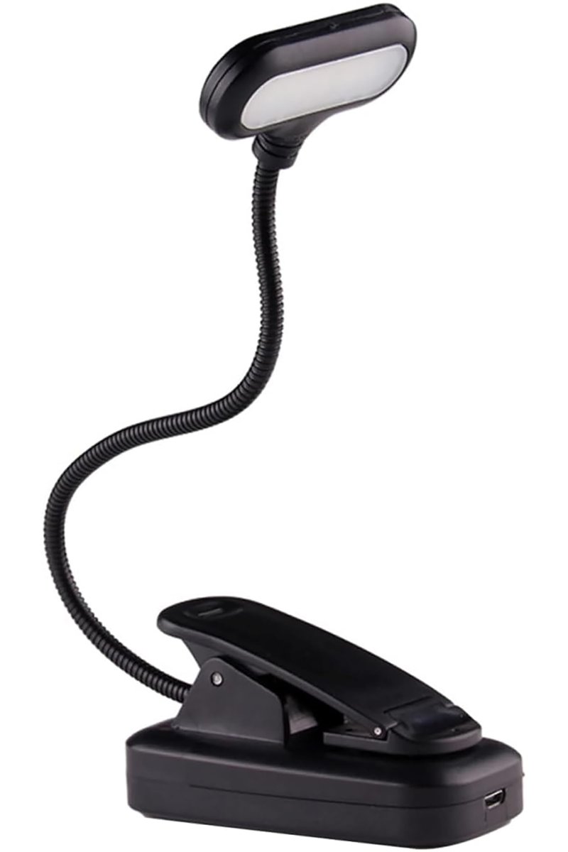 Kitap Okuma Işığı Ledli Klipsli Mini Kitap Okuma Lambası Mandallı Pille Çalışan Işık Masa Lambası Kitap Okuma Işığı