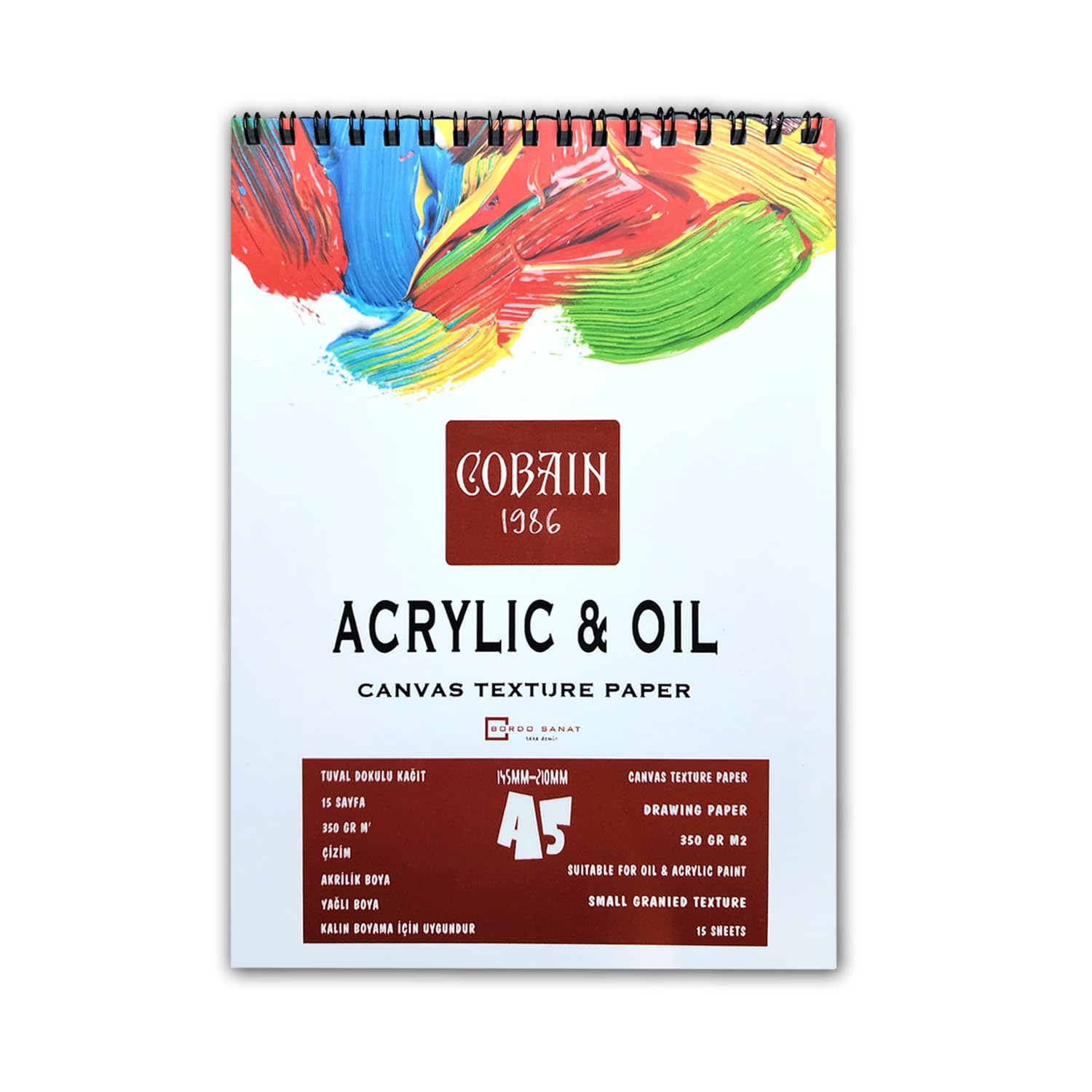 Cobain 1986 Akrilik Boyama Defteri (A3)