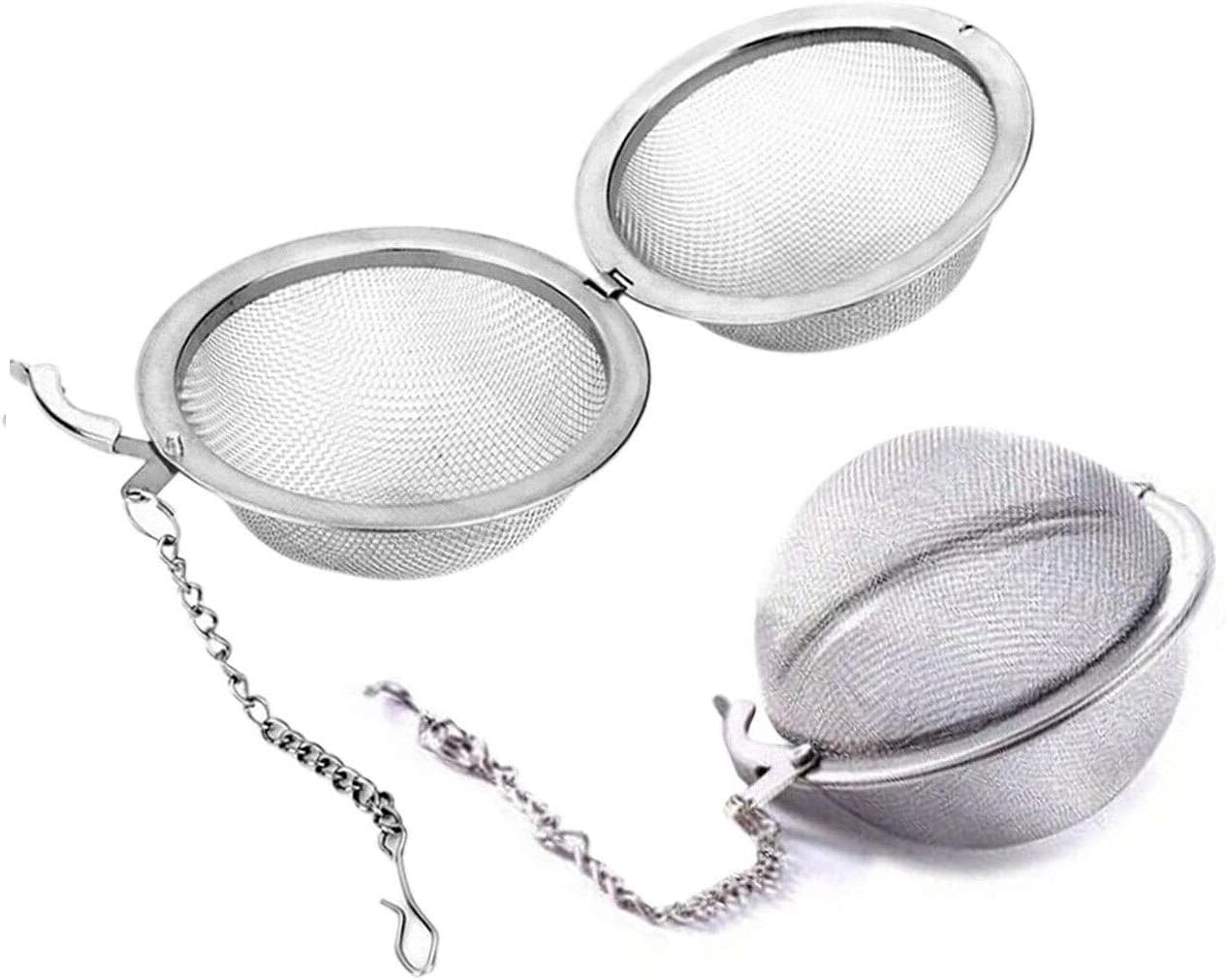 Orret Home Metal Top Çay Süzgeci,Topuz Çay Filtresi,Bitki Ve Yeşil Çay İçin Paslanmaz Süzgeç,Bardağa Asılabilir Topuz Çay Süzgeci