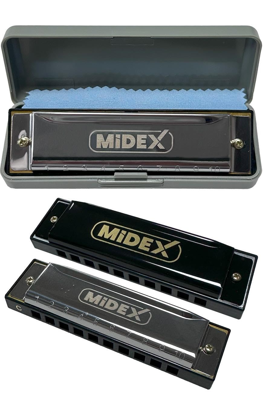 Midex HN-10SL Silver Örf Aletleri 10 Delikli Mızıka