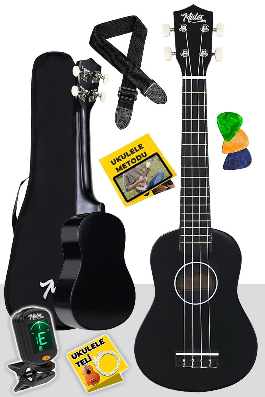 Midex CG-270WH Beyaz Renk Klasik Gitar 4/4 Yetişkin Boy Sap Ayarlı Full Set