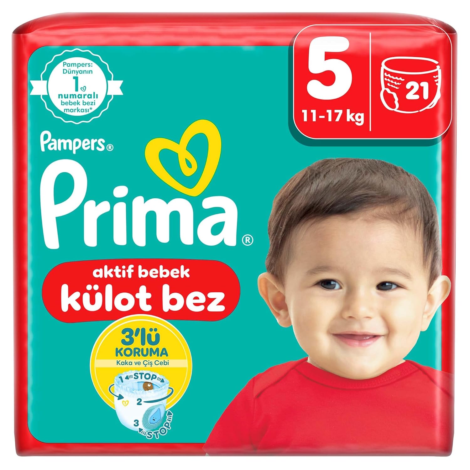 Prima Külot Bez, 5 Numara Bebek Bezi, 21 Adet