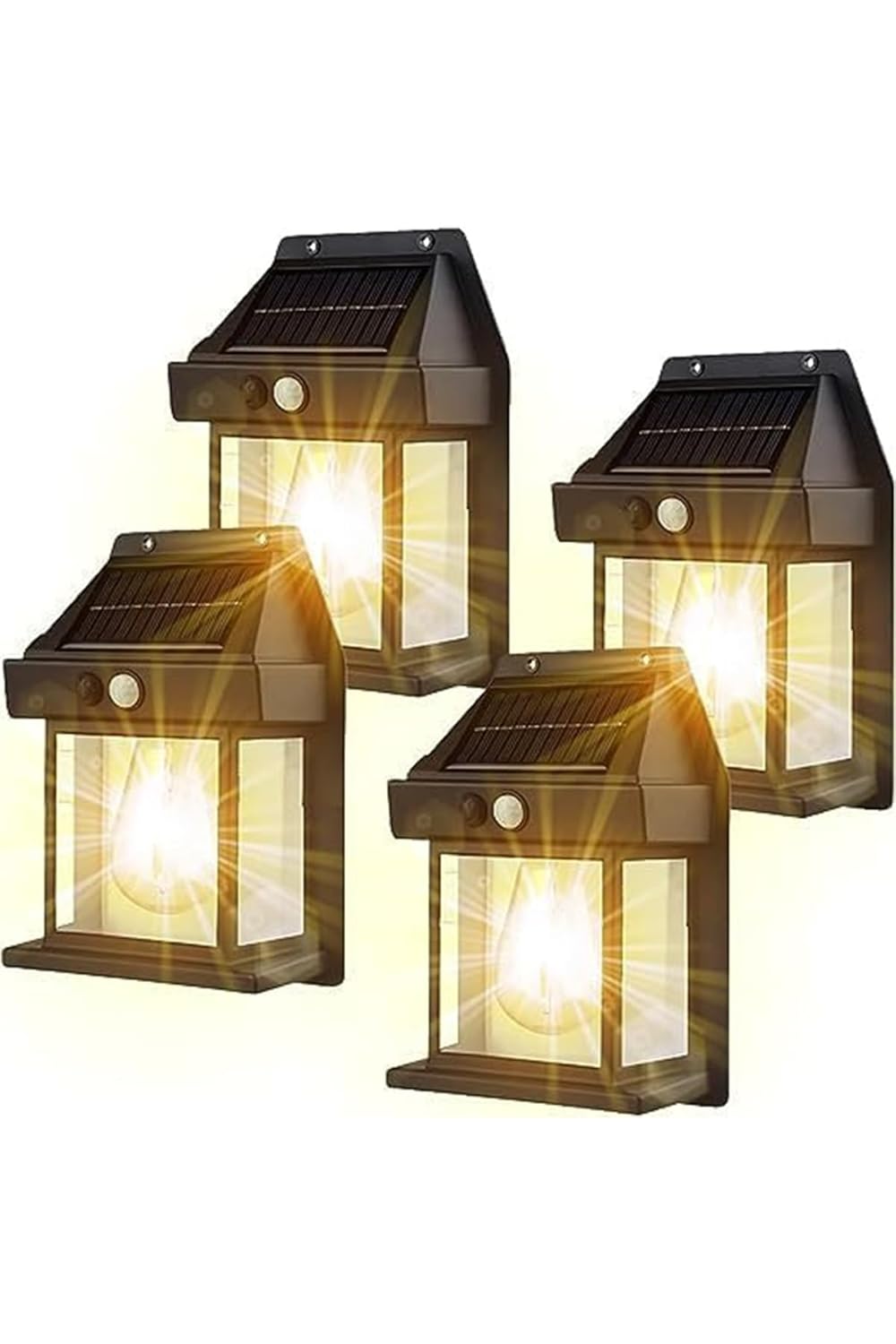 2024 Model YENİ Suya Dayanıklı Harekete Duyarlı Güneş Enerjili Solar LED Dış Mekan Bahçe Lambası (4)