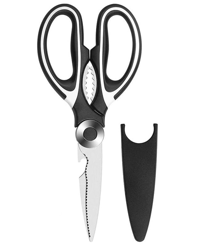 xesha Keskin Mutfak Makası, Çok Amaçlı Paslanmaz Çelik Makas, Tavuk, Balık, Et, Sebzeler, Otlar, Barbekü, Çiçekler, Kuruyemişler için Mutfak Makası Ağır Hizmet Tipi Çelik Makas