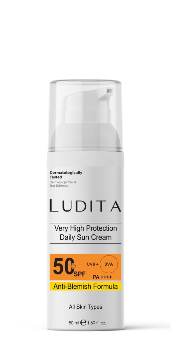 Ludıta Centella Özlü, Leke Karşıtı, Yüksek Korumalı, Su Bazlı Yüz Güneş Kremi