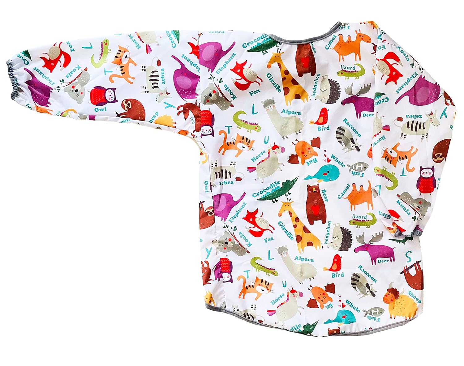 yorni 7-11 Yaş, Zoo, Sıvı Geçirmez, Makinede Yıkanabilir, Uzun Kollu Çocuk, Aktivite Boyama Önlüğü