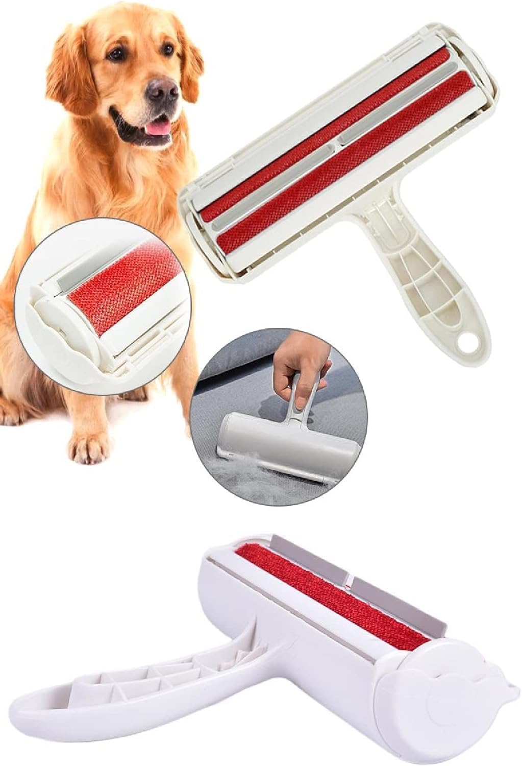 ozzyes Kedi Köpek Tüy Toplayıcı Hazneli 2 Yönlü Kazak Kıyafet Elbise Halı Yatak Kıl Toz Tüy Toplayıcı OZE-12