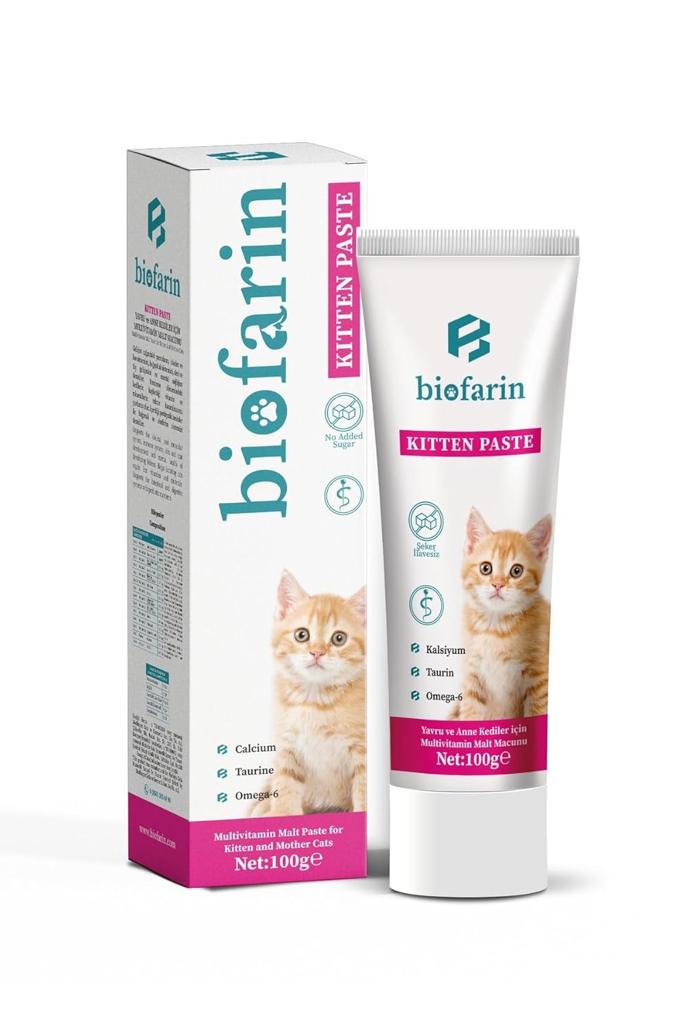 biofarin Kitten Paste 100 Gr Yavru Ve Anne Kedi Bağışıklık Kas Gelişimi Destekleyici Multivitamin Malt Macunu