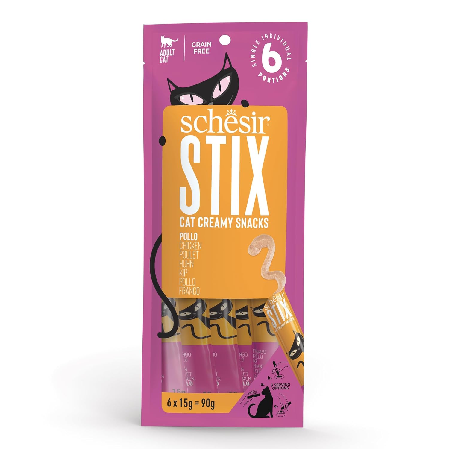 Schesir Stix Tavuklu Krema Ödül Maması 6x15g