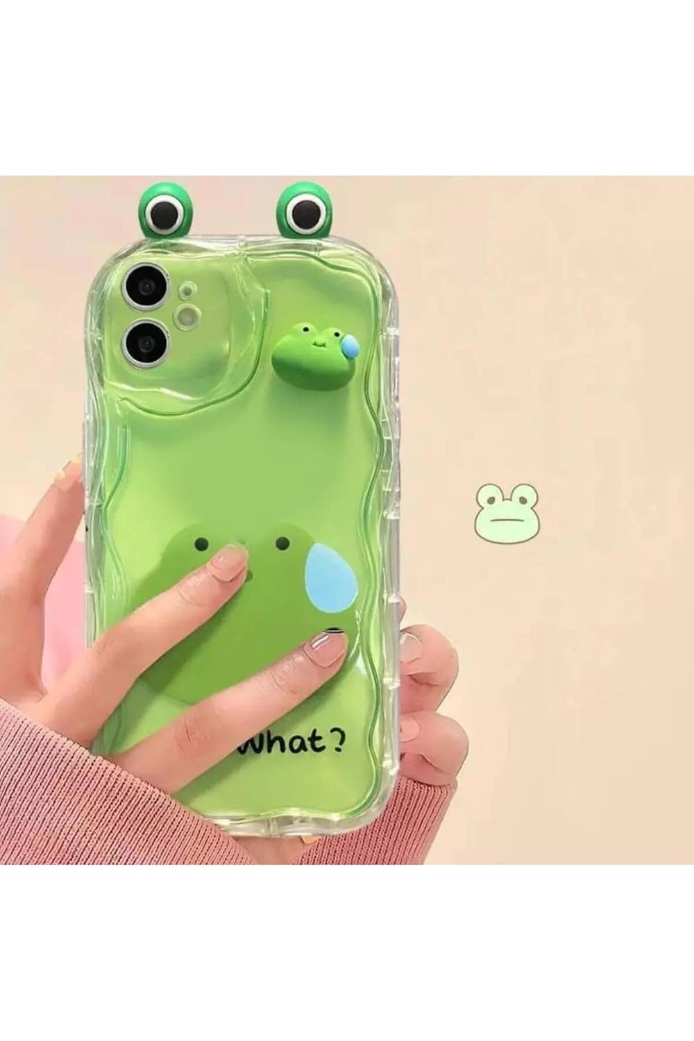 Go Aksesuar Iphone 11 ile Uyumlu Kulaklı Oyuncak Tasarımlı Baskılı Kamera Çevresi Korumalı Şeffaf Kılıf