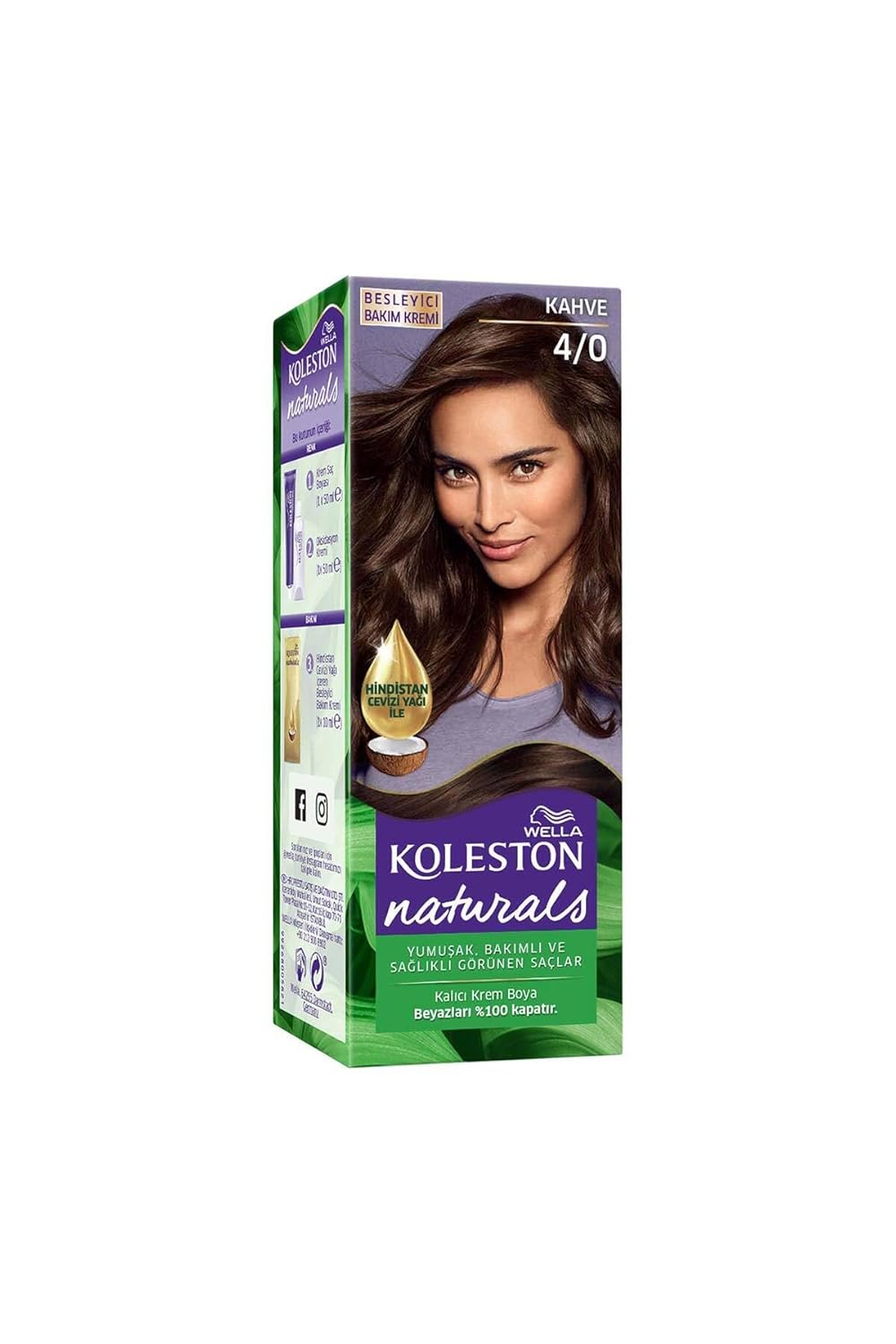 Wella Koleston Naturals Saç Boyası 4/0 Kahve