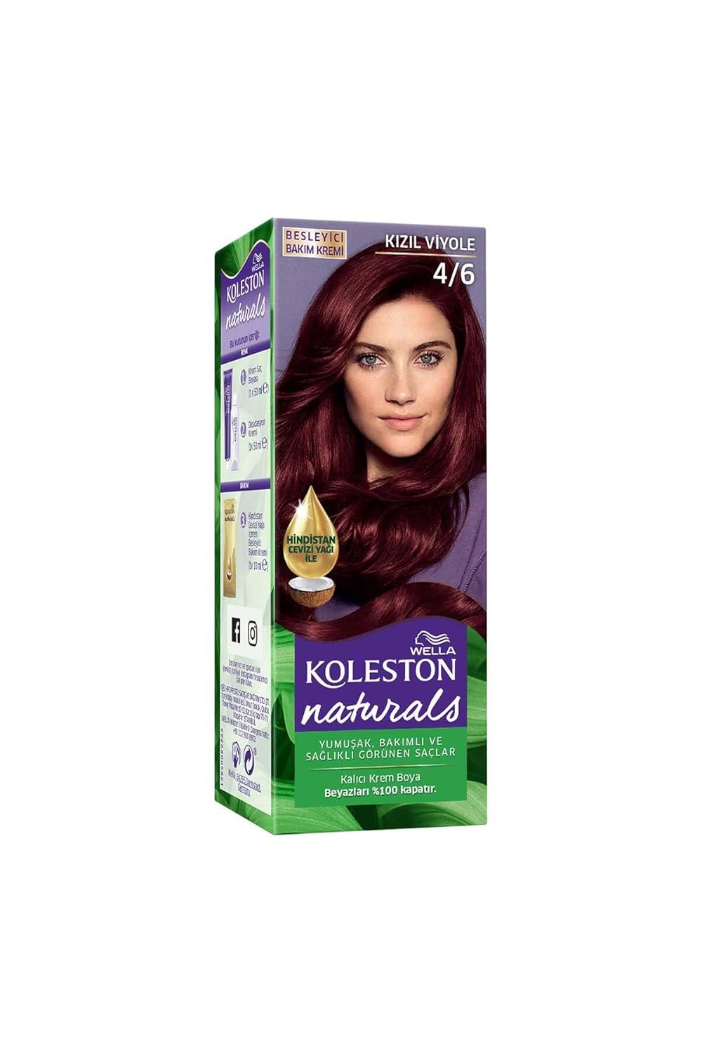 Wella Koleston Naturals Saç Boyası 4/6 Kızıl Viyole