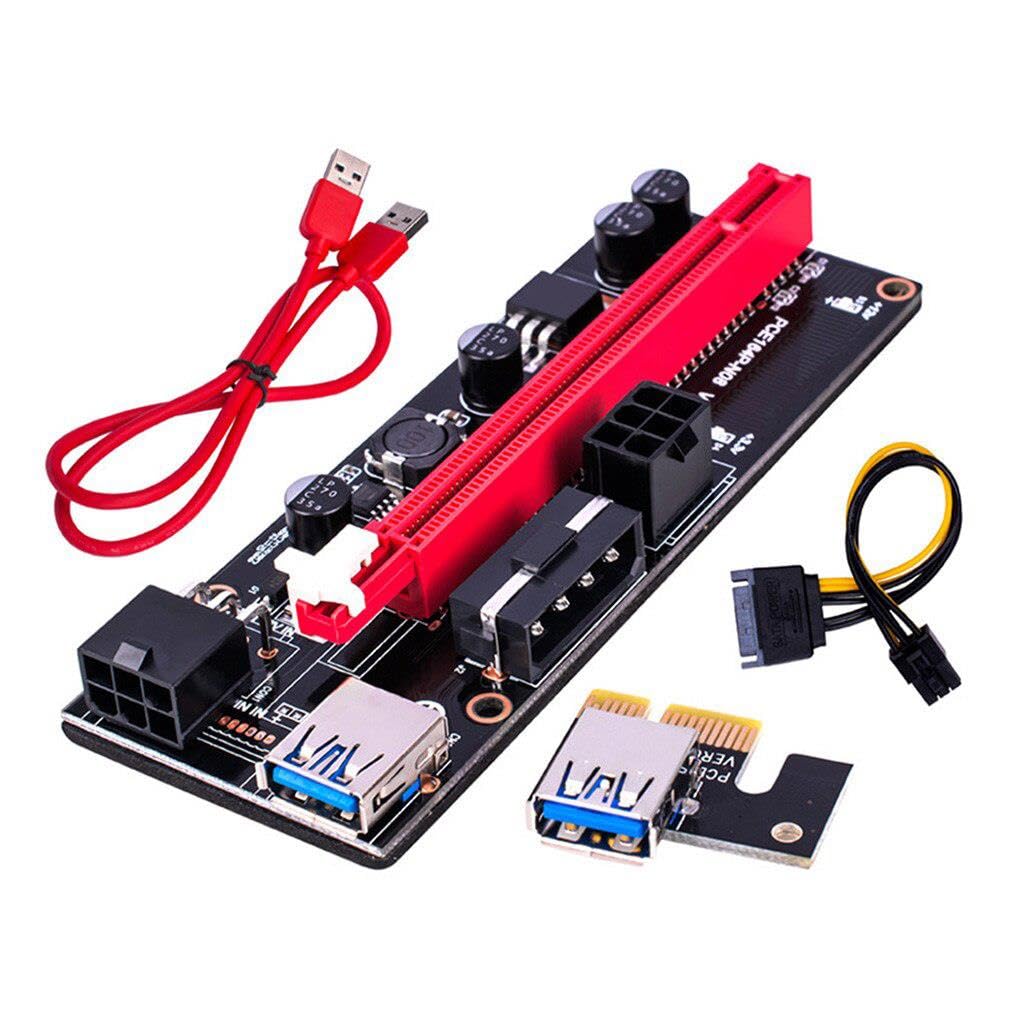 Streak PCI E 1X to 16X USB 3.0 Riser Ekran Kartı Bitcoin V009S 9.Nesil