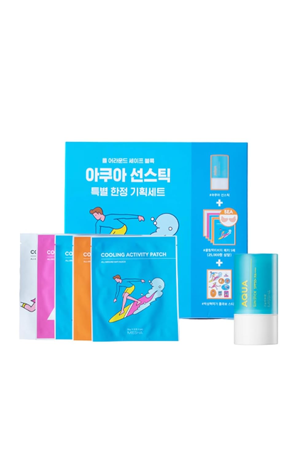MISSHA Stick Güneş Kremi ve Göz Altı Bakım Seti All Around Safe Block Aqua Sun Stick Set SPF50+ PA++++