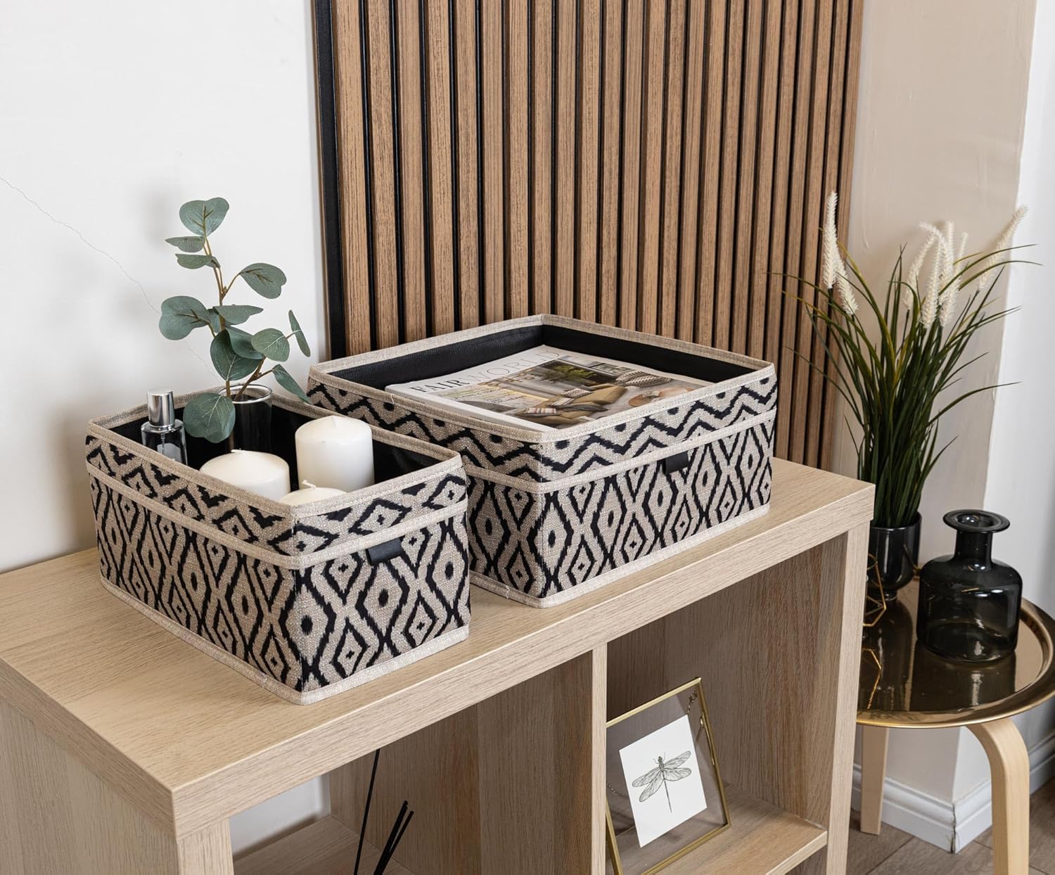 Pazar Kapısı 2 Li Çekmece Düzenleyici Organizer Dekoratif Sepet Hurç (Bohe 2 Li Çekmece Düzenleyici)