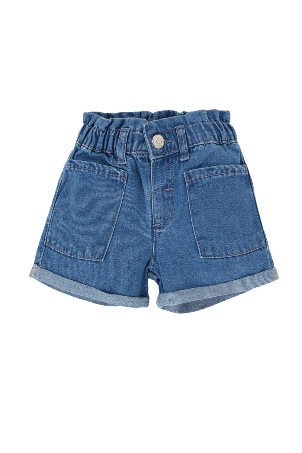 DeFacto Kız Bebek Jean Şort, Mavi, 9-12 M