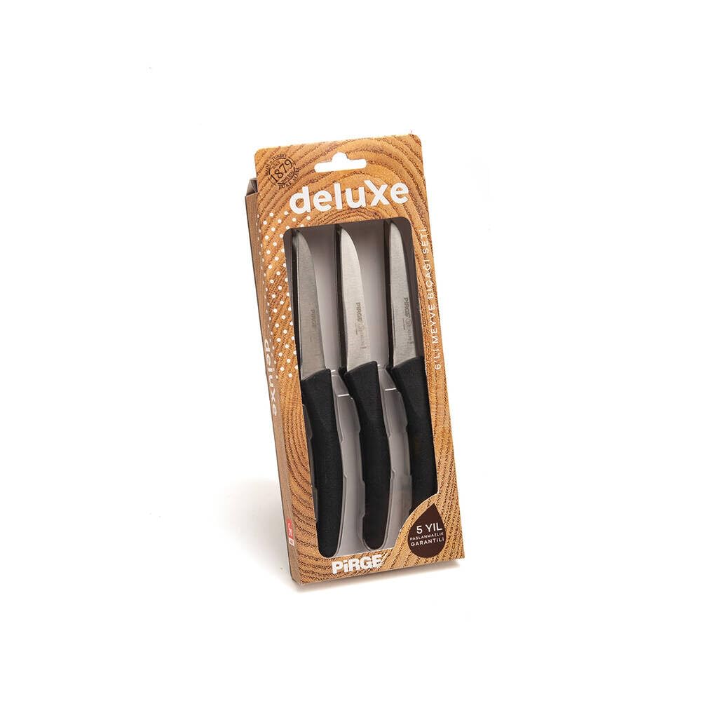 Pirge Deluxe Meyve Bıçağı Seti 9 cm (6'lı)